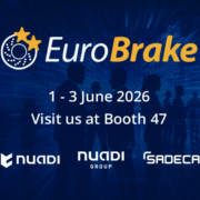 Nuadi Group exhibiting at EuroBrake 2026 in Mainz, Germany, Booth 47