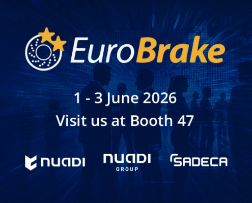 Nuadi Group exhibiting at EuroBrake 2026 in Mainz, Germany, Booth 47